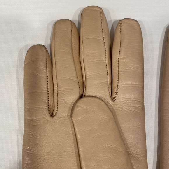 Leather Gloves Fur Inside - Picture 4 of 7